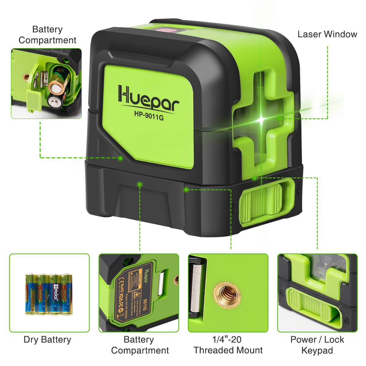 Huepar 9011G Laser Level