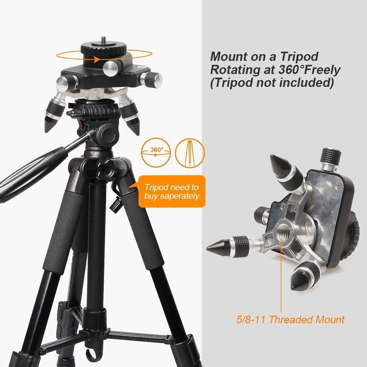 Huepar AT2 - Laser Level 360° Rotating Base Adapter