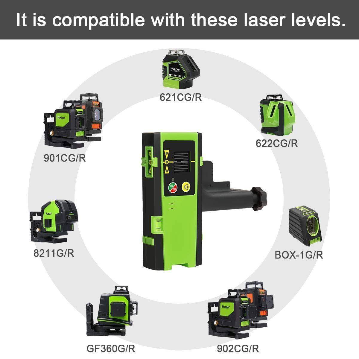 Huepar LR6RG - Laser Detector / Receiver - HUEPAR UK