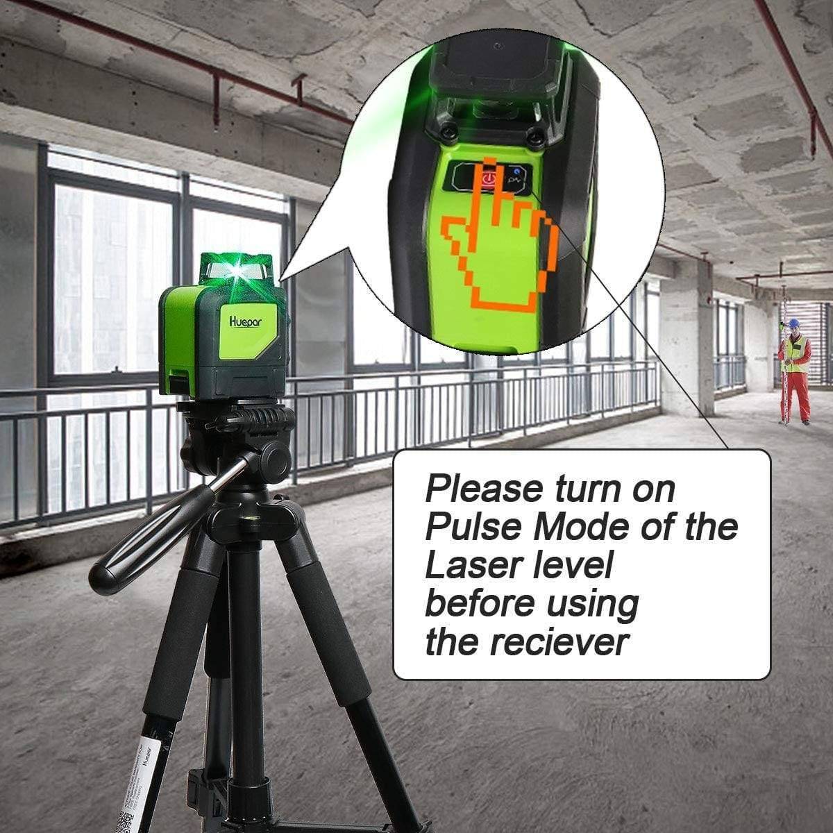 Huepar LR6RG - Laser Detector / Receiver - HUEPAR UK