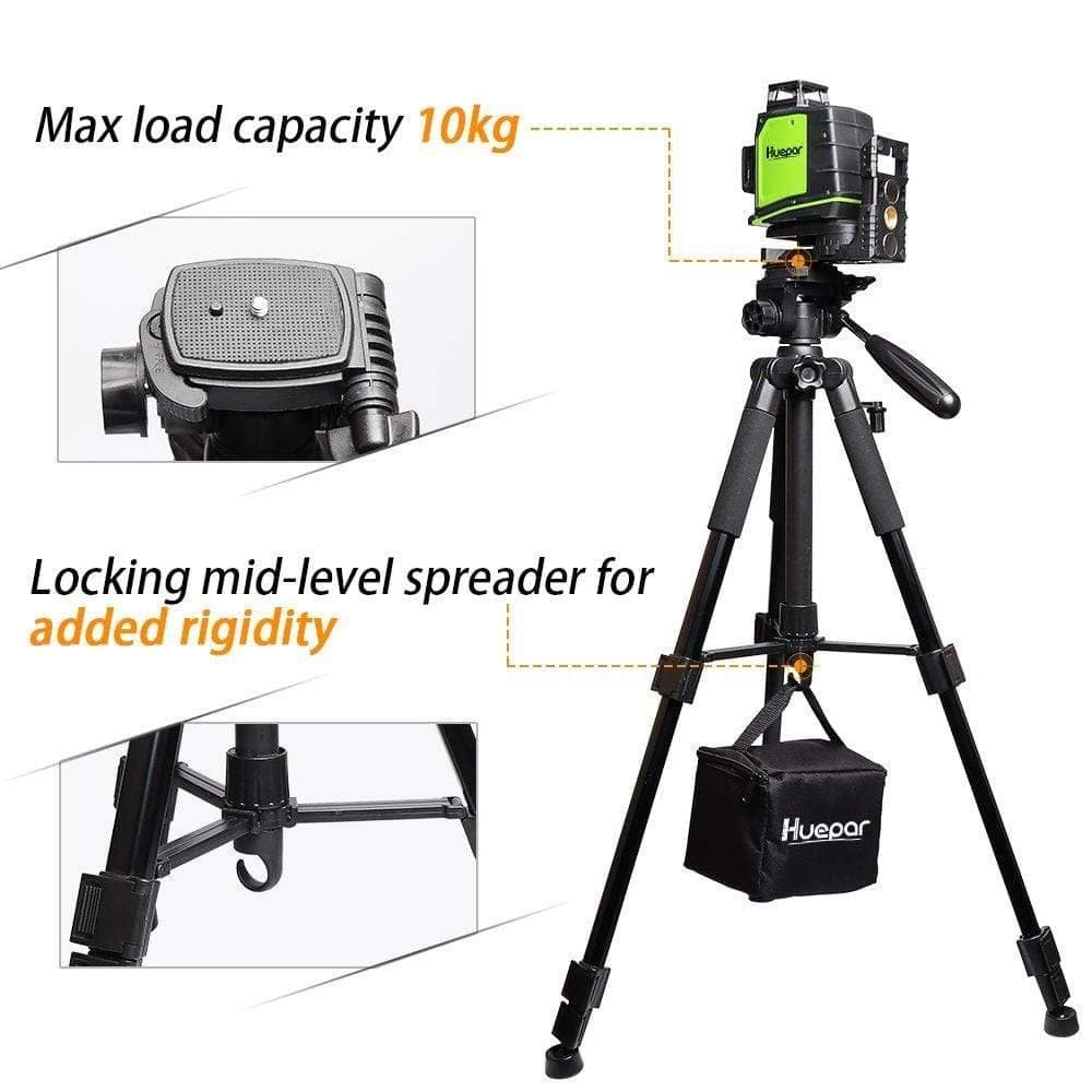 Huepar TPD14 - 56 inch/143cm Tripod Adjustable - HUEPAR US